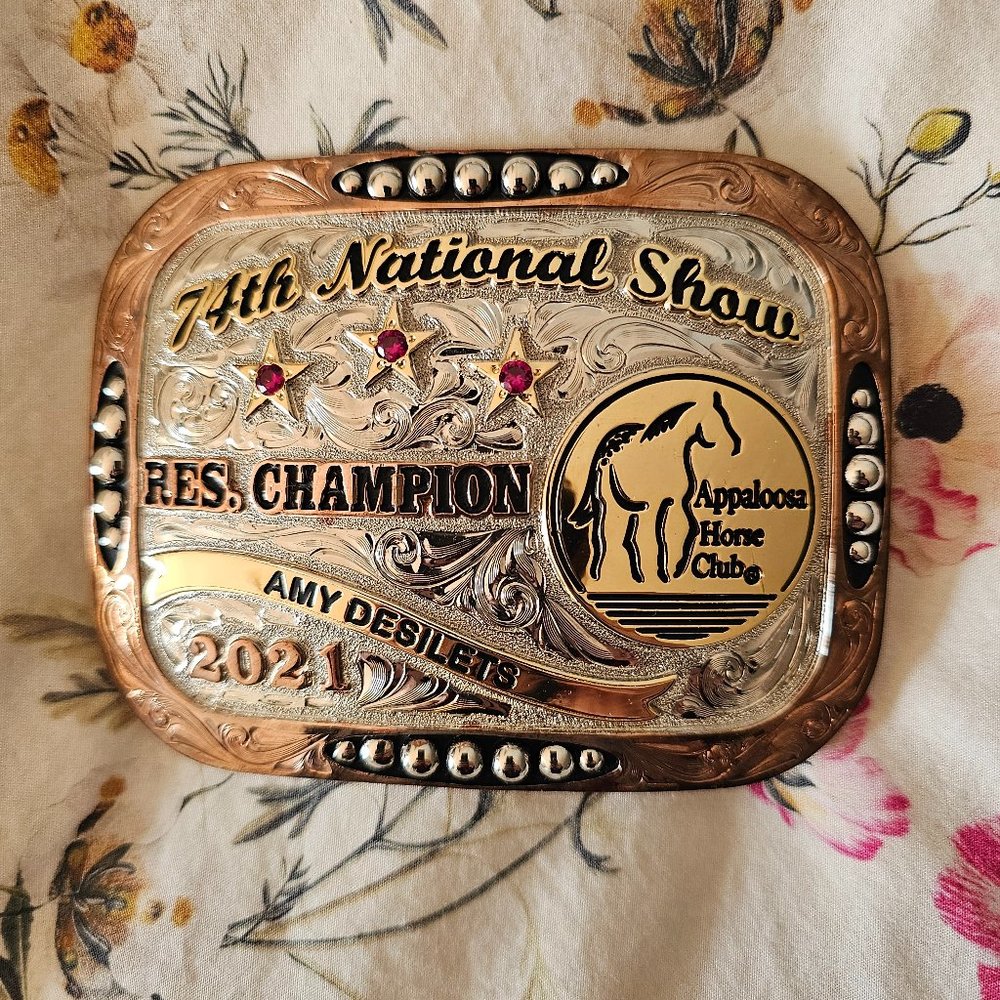 Montana Appaloosa National show Belt Buckle